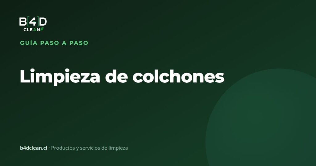 Limpieza de colchones