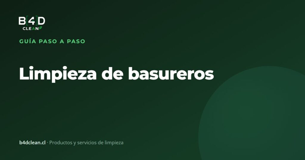 Limpieza de basureros