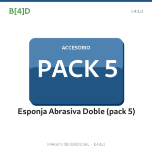 Pack de 5 esponjas abrasivas de doble uso.