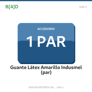 Par de guantes de látex amarillos para limpieza.