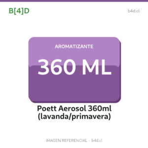 Envase aerosol de aromatizante Poett de 360 ml.