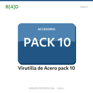 Pack de 10 virutillas de acero.